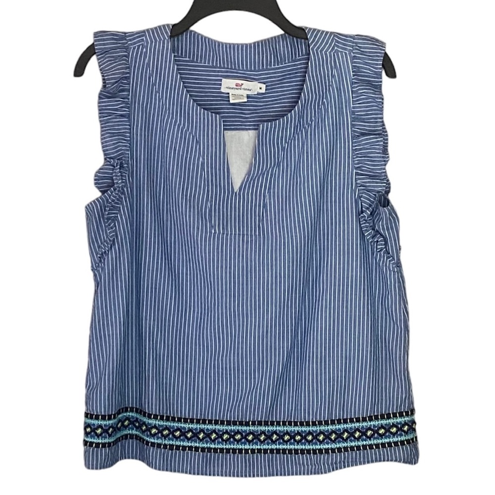 Vineyard Vines Blue Striped Top